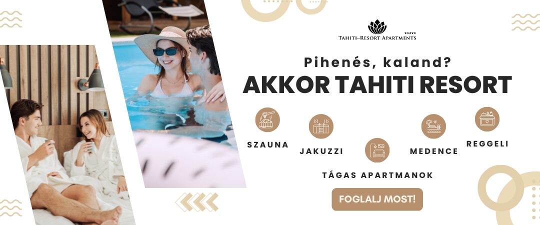 tahiti resort 5 csillagos apartman Hajdúszoboszló
