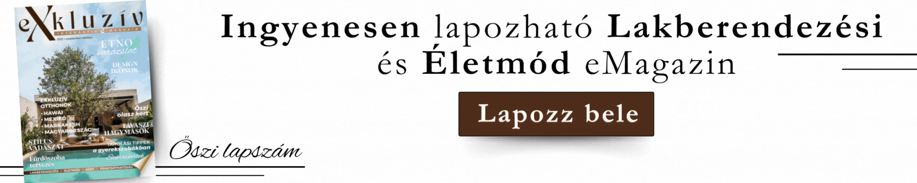 Exkluzív Magazin 2025. szeptember-októberi szám