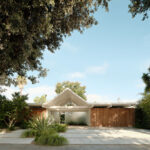 Twin Gable House – A fény és a fa harmóniája Egy ikonikus ház új élete Sunnyvale-ben, San Franciscótól alig egy órányira áll egy különleges otthon: a Twin Gable House, amelyet Ryan Leidner Architecture álmodott újra. Az eredeti épület egy tipikus Eichler-ház volt – lapos tetővel, egyszerű vonalvezetéssel és a mid-century modern stílus jegyeivel. A felújítás azonban új dimenzióba emelte: a ház ma a tágas, fényben úszó terek és a természet közelségének mintapéldája.